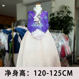 朝鲜族儿童民俗服装演出韩服舞台服女孩120-125