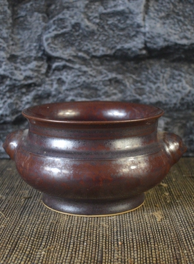 清乾隆香炉摆件古董古玩