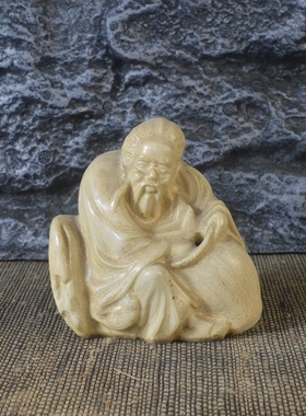 复古做旧民国象牙摆件人物雕塑