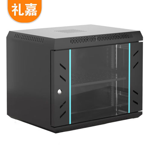 礼嘉 豪华款 0.5米9U网络机柜19英寸500*550*450 黑色 LJ-H8609