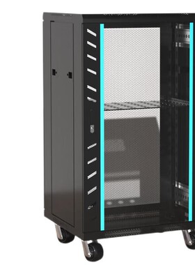 礼嘉 豪华款 1.2米22U网络机柜19英寸1200*600*800 黑色LJ-H86222