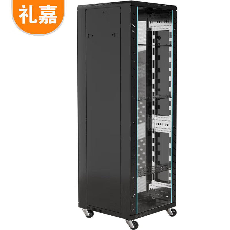 礼嘉 豪华款 2米42U网络机柜19英寸2000*600*800 黑色 LJ-H86242