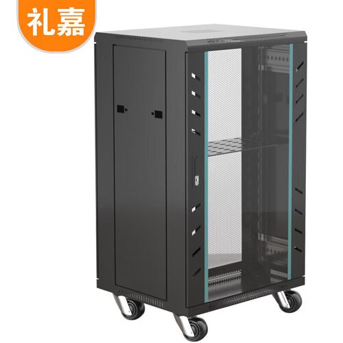 礼嘉 豪华款 1米18U网络机柜19英寸1000*600*800 黑色 LJ-H86218
