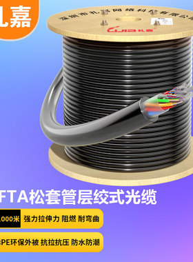 礼嘉 GYFTA松套层绞式非金属加强芯非铠装光缆电信级室外直埋光纤