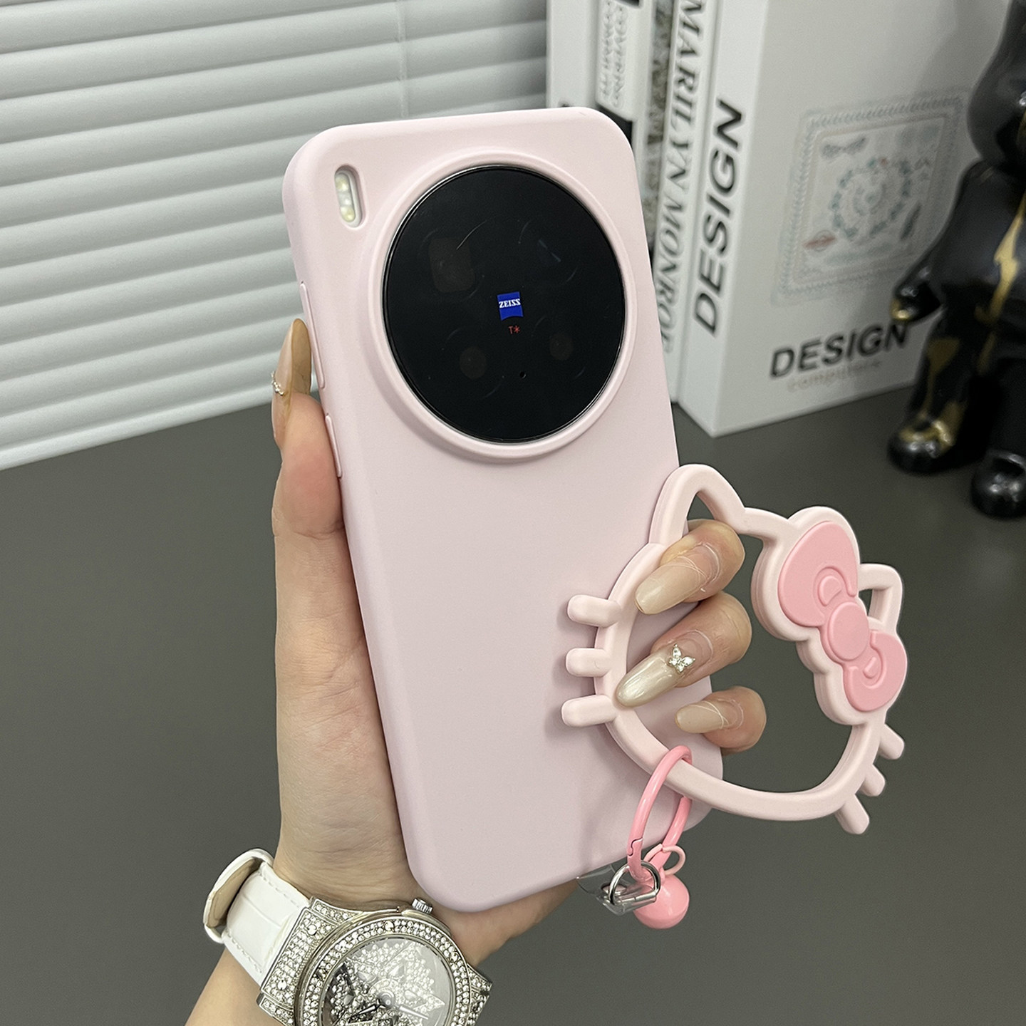 三只鱼【韩系液态硅胶少女粉手提环】适用vivox300/200/100pro/x200ultra手机壳新款轻奢防摔全包保护套男女,3C数码配件,手机保护套/壳,淘宝优惠券,粉丝福利购,淘宝优惠卷