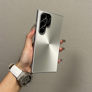 高级感s23u网红s23 个性 防摔S22p保护套 s24 GalaxyS24个性 电镀银极光镭射适用三星s25 24ultra手机壳全包新款