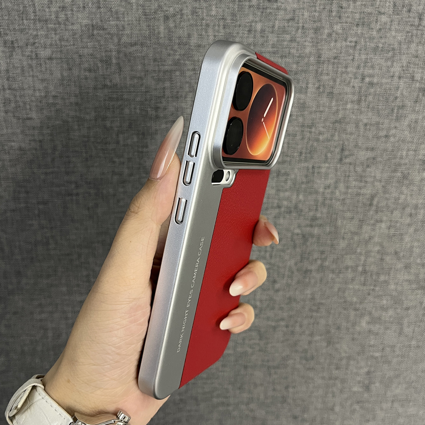 适用于小米17promax素皮纹手机壳