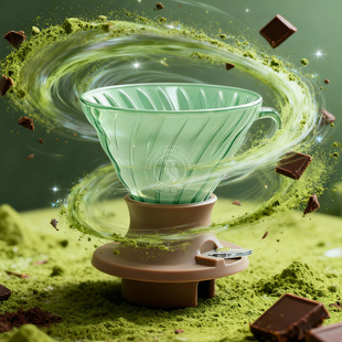 HARIO玻璃聪明杯v60咖啡滤杯凹槽滴滤杯彩色手冲咖啡开关式 过滤杯