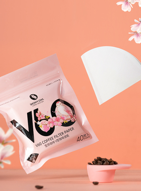 SNOWYOWL雪昂咖啡滤纸 手冲过滤咖啡纸v60滤纸咖啡手冲漏斗滤杯纸