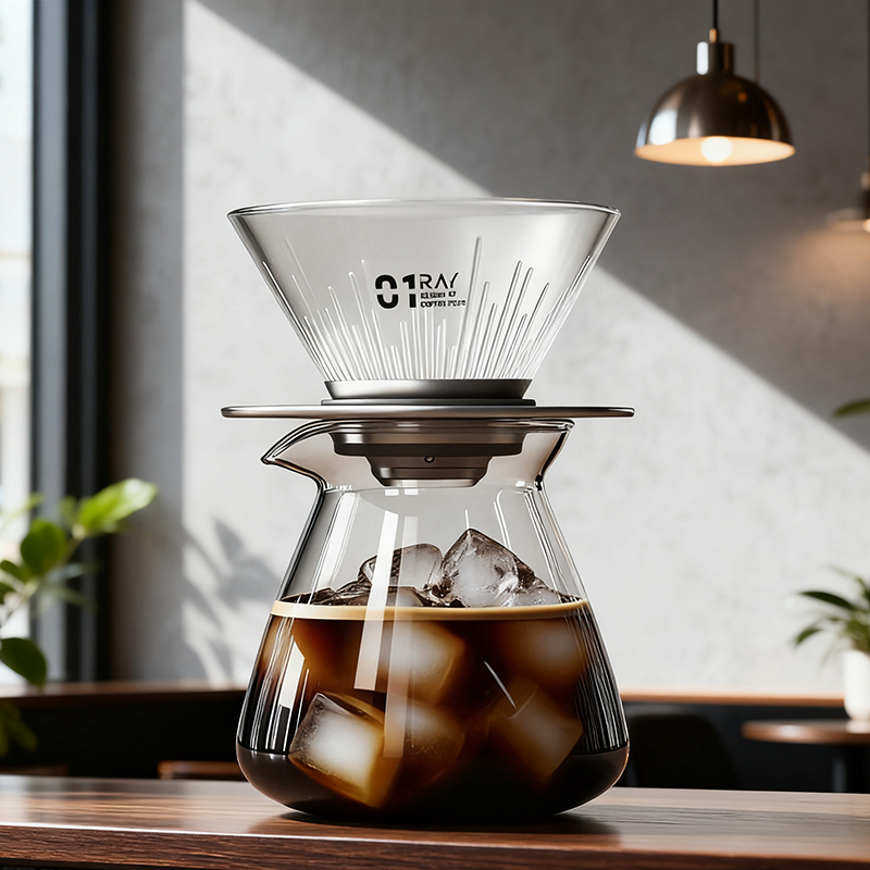 手冲咖啡玻璃星影滤杯