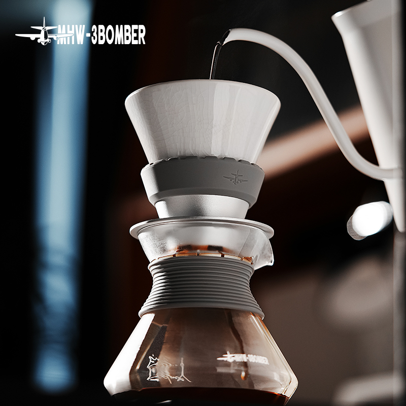 轰炸机留香壶手冲咖啡分享壶