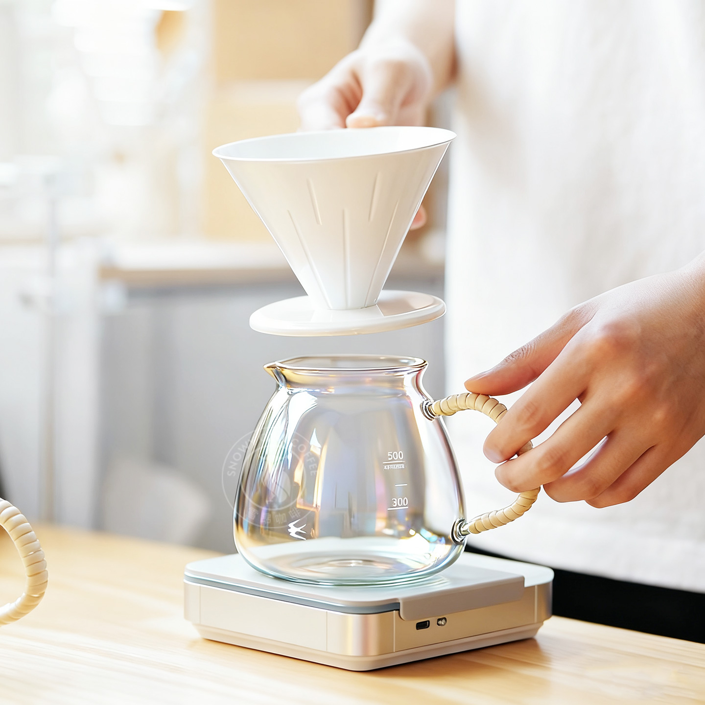 燕印咖啡分享壶日式玻璃咖啡壶