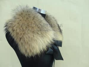 加大款貉子毛方领狐狸毛兔毛貉子毛皮草领子皮草围巾围脖