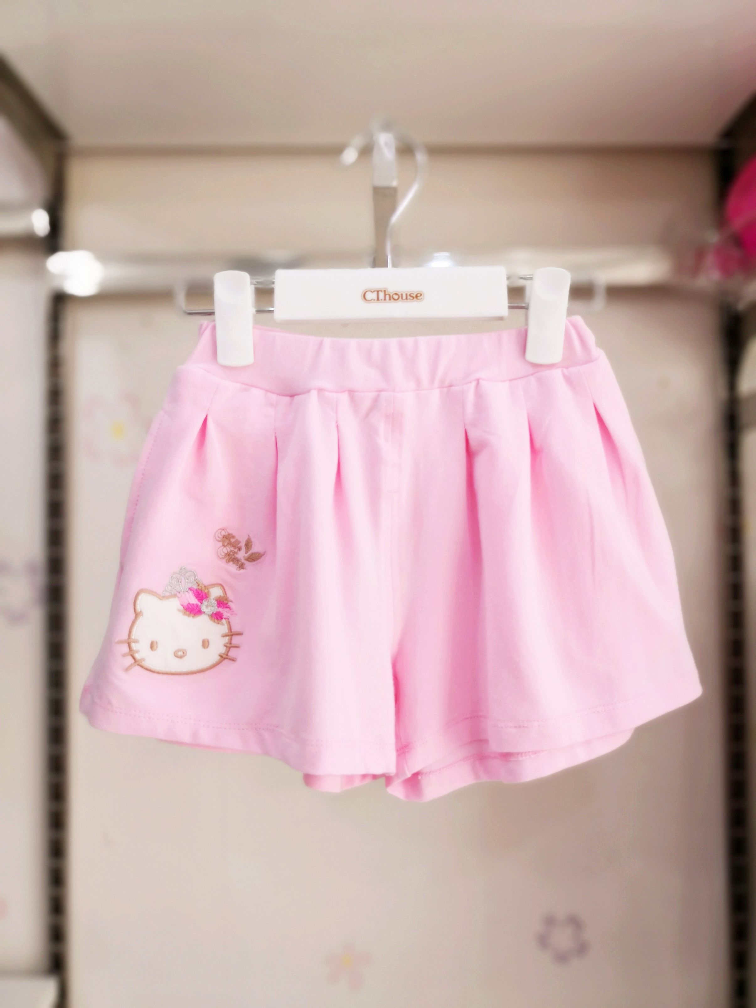 女童纯棉休闲宽松裤子