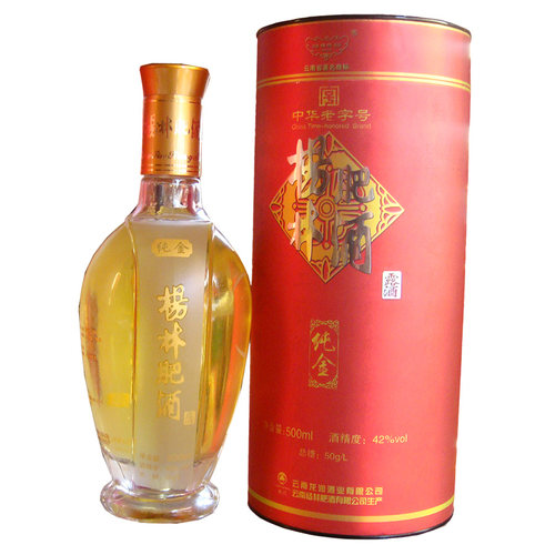 云南特产特色酒龙润杨林肥酒纯金 露酒 清香型包邮42度中度酒礼盒