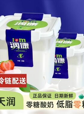 terun新疆天润酸奶0脂0糖纯酸奶浓缩原味冰淇淋发酵乳低温奶整箱
