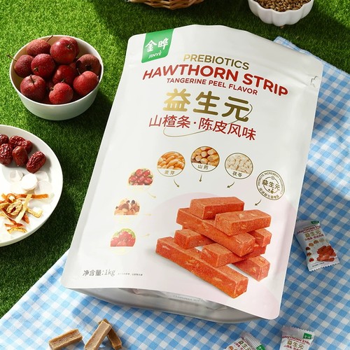 金晔益生元陈皮风味山楂条480g开胃果干蜜饯果脯解馋小零食独立装