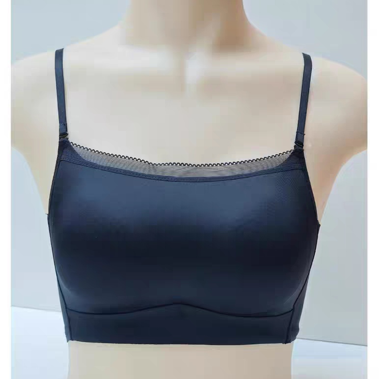 雪妮芳312503无钢圈无痕光面百搭款式聚拢侧收舒适透气抹胸款文胸