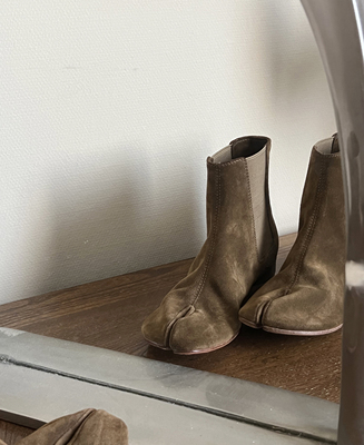 HOMEWORK分趾手工制作切尔西靴