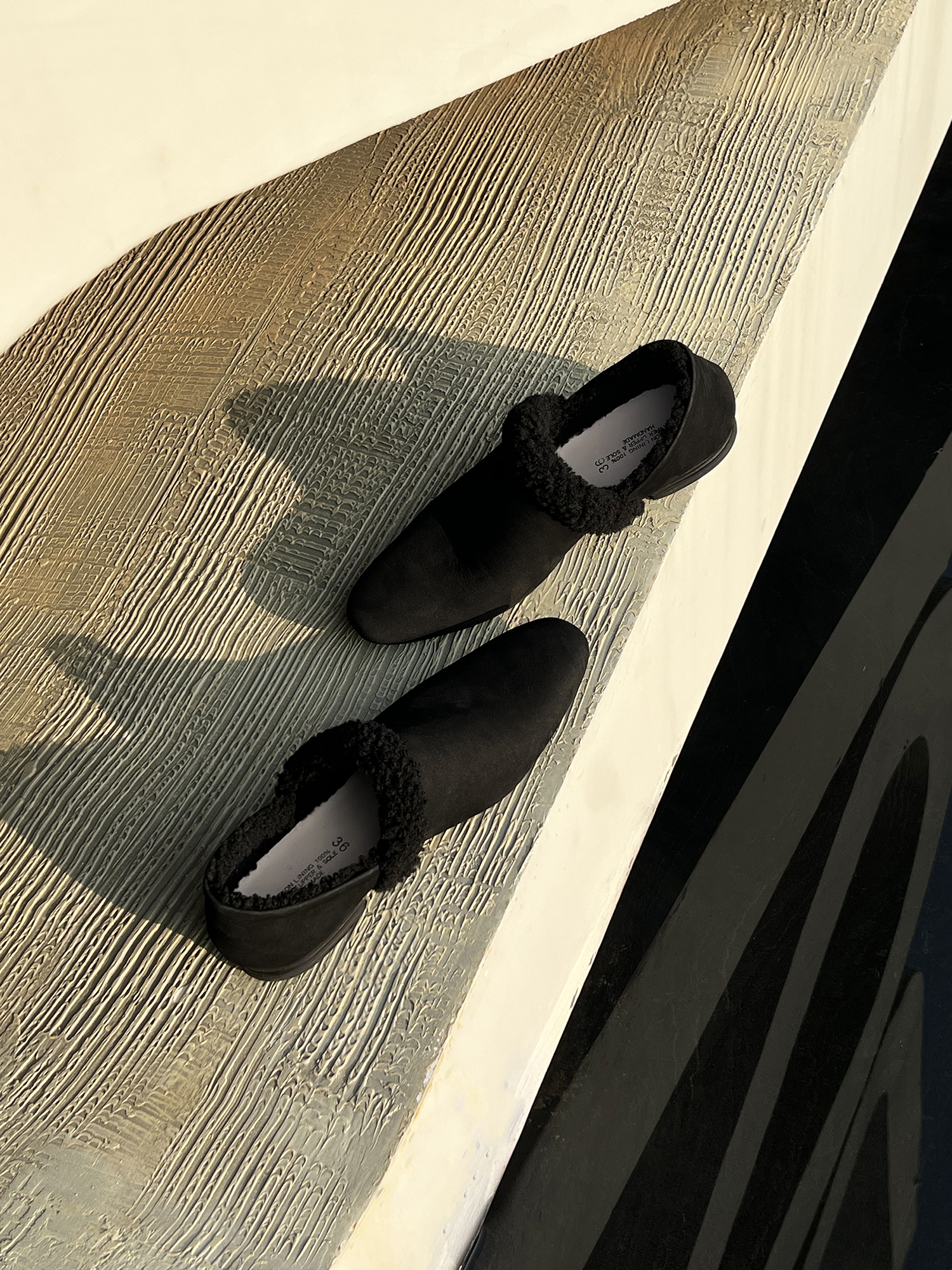 homework羊羔毛一脚蹬鞋