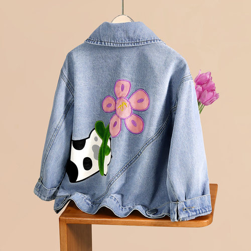 小虎帕蒂春季新款牛仔外套