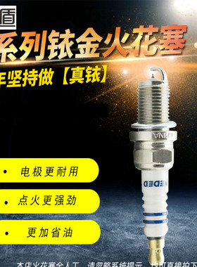 4支装雷遁汽车单铱金火花塞型号大头F6RTCI适用老赛欧乐驰奥拓
