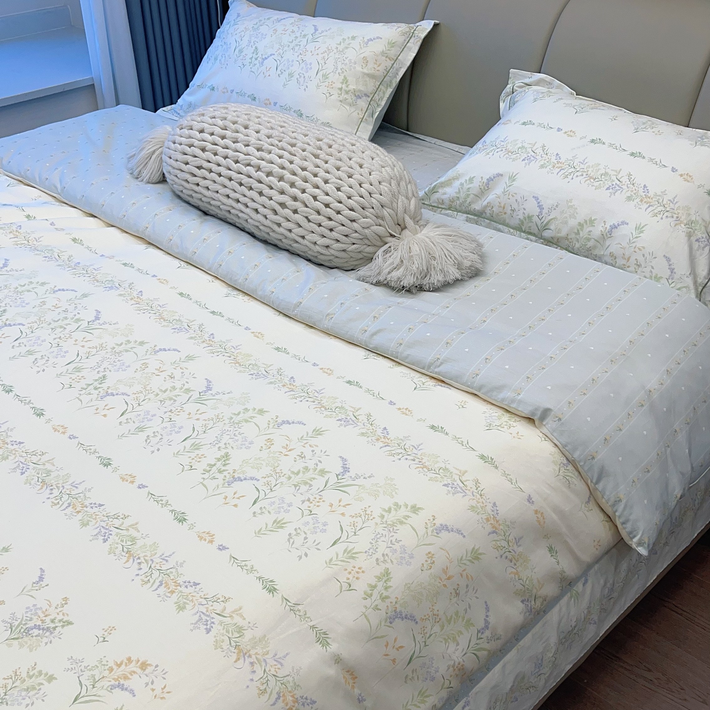 2025新款小清新淡雅碎花全棉床上四件套100纯棉床单被套亲肤透气