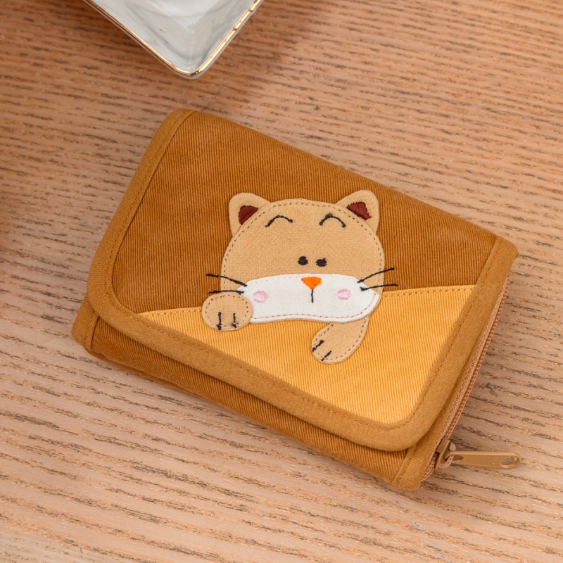 清仓特价  PETSHOP NCZ-080 可爱猫咪中短款横款钱包钱夹布夹棉布
