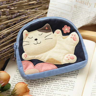 特卖台湾啵啵猫咪双层卡片硬币包