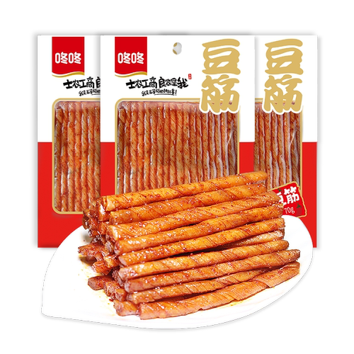 咚咚香辣豆筋辣条麻辣豆卷网红爆款儿时怀旧办公室休闲小零食