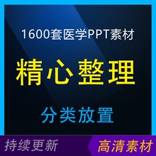 1600个医学PPT科研绘图素材精美配图