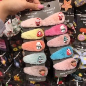 礼物雪人发夹 prince圣诞发饰彩色BB夹发卡 清仓 韩国bebe
