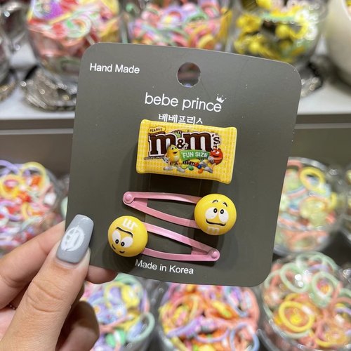 韩国bebeprince巧克力豆发夹