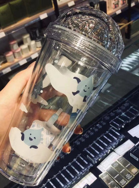 兰芝会员礼品新水酷吸管杯420ml