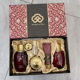 whoo后津率享系列礼盒6件套342ml水乳面霜滋润紧致保湿抗衰去皱