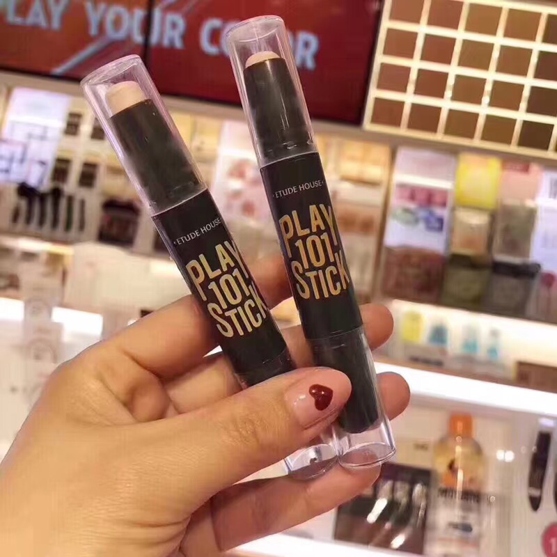 爱丽小屋pony推荐双头双色高光阴影修容棒女新款卧蚕笔遮瑕防水02