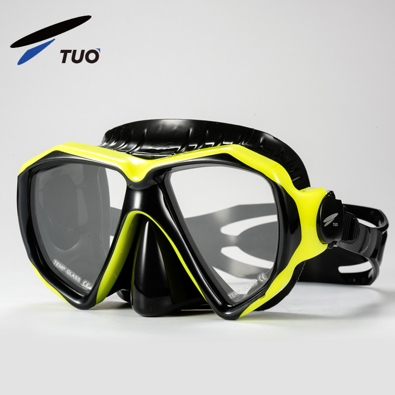 TUO潜水镜浮潜面罩 近视防雾浮潜三宝成人儿童眼镜深潜游泳套装备