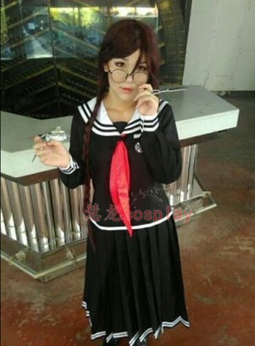 特价 慧龙COSPLAY 弹丸论破 Dangan Ronpa 腐川冬子cos服装包邮