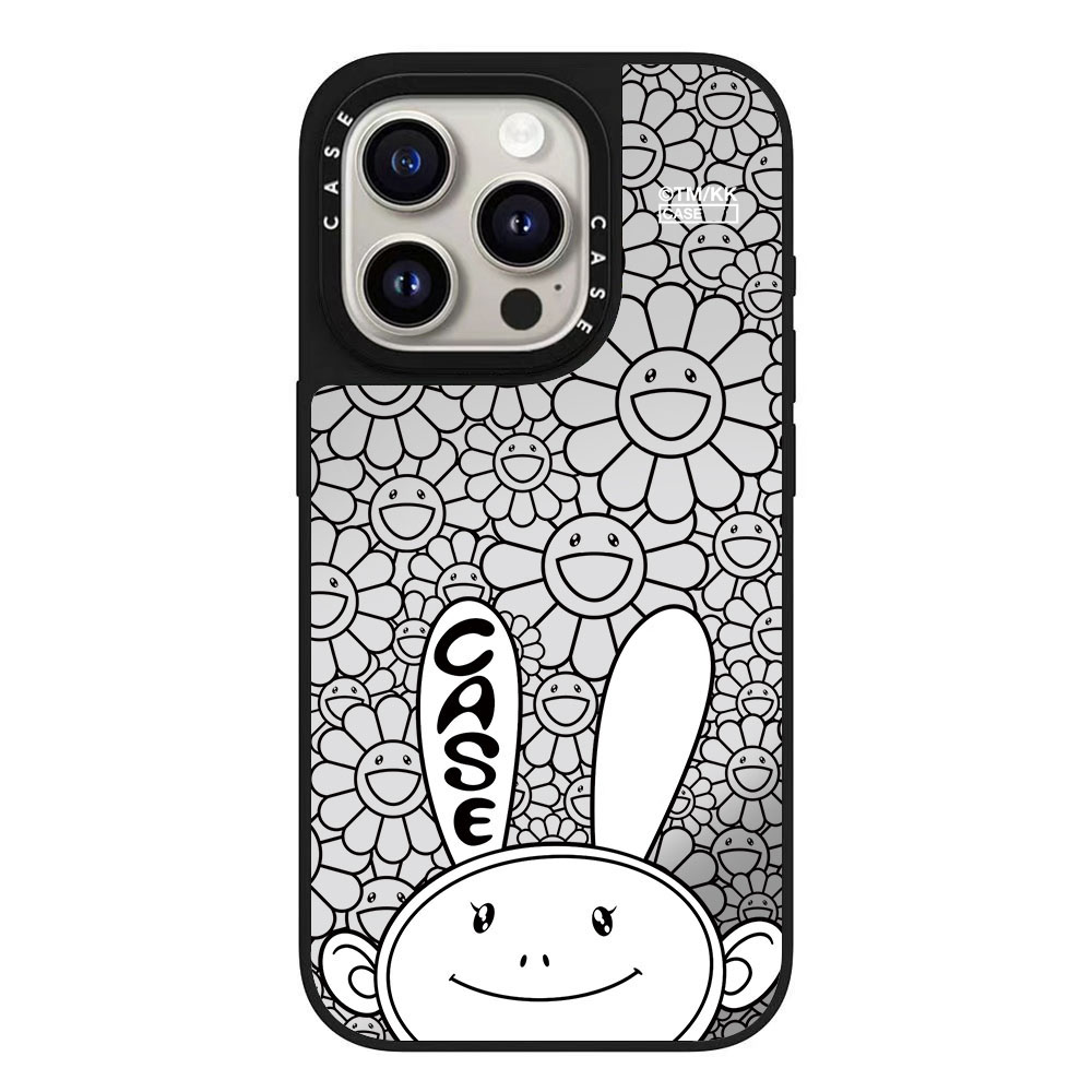 CASE同款新品村上隆艺术kaikai和kiki太阳花适用于苹果iPhone手机壳16promax保护套15plus全包14pro防摔磁吸