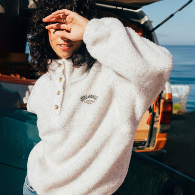 【超级牛货】澳洲出口原单 超厚羊羔绒 冬装防风单排扣外套卫衣女