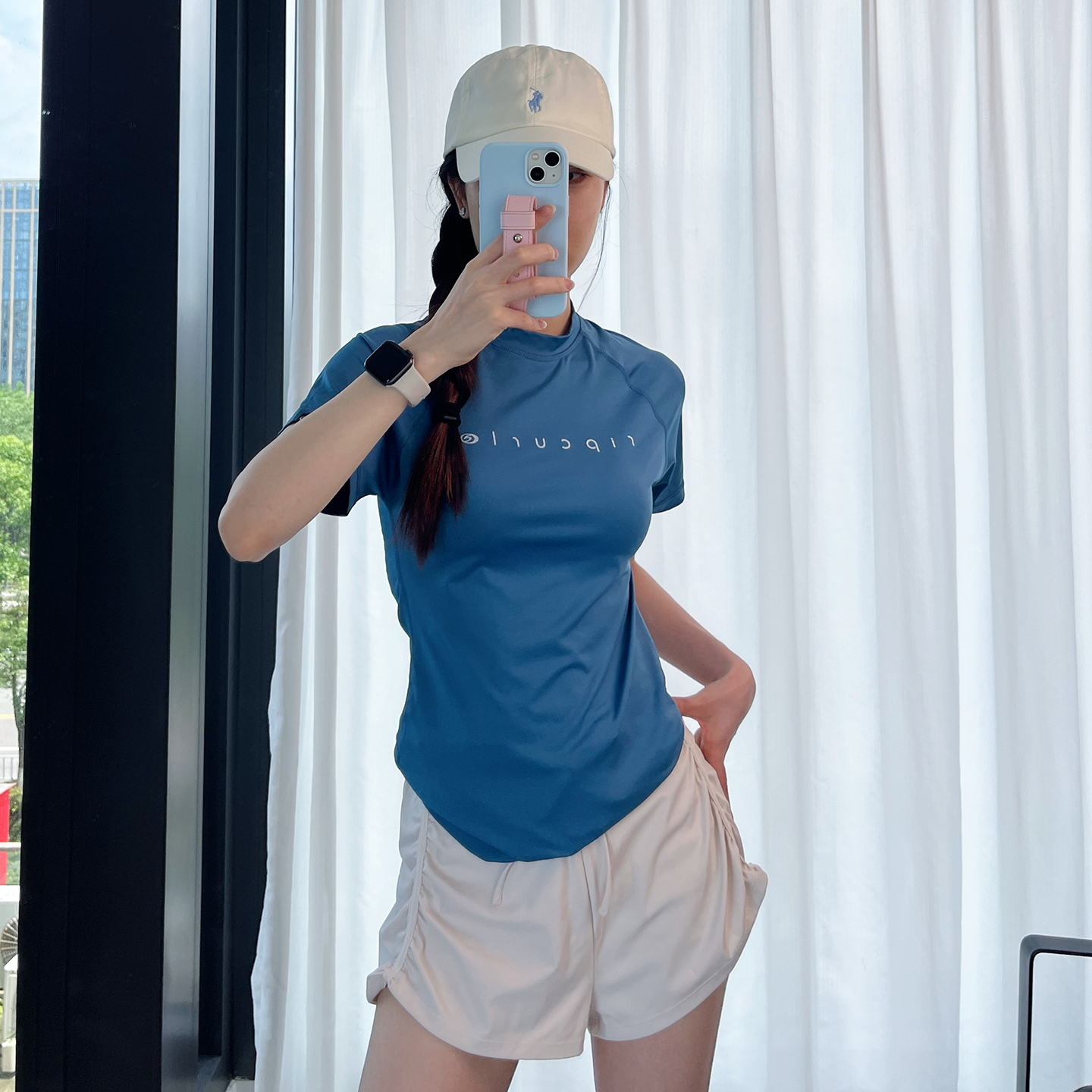 【超值速干】澳洲出口原单 夏装 纯色弹力运动户外防晒短袖T恤 女
