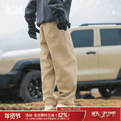 加厚锁温保暖直筒裤 吕小虎ACTUP 500g磨毛休闲裤 男士 2025冬季 新款