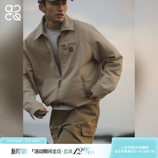 吕小虎ACTUP 春季底特律工装夹克男士短款翻领上衣美式耐磨外套潮