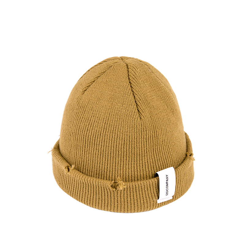 时尚针织冷帽毛线帽子刺绣