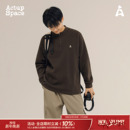 吕小虎ACTUP秋冬季潮牌立领长袖T恤男士半拉链打底衫上衣套头卫衣