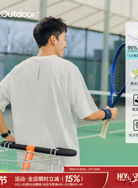 吕小虎原创速干抗菌防晒短袖T恤男夏季美式潮牌透气运动休闲上衣