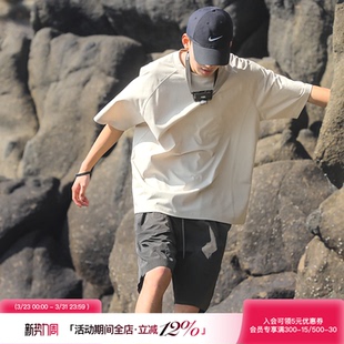 青少年轻薄透气速干凉感T恤 上衣男 吕小虎夏季 夜跑反光条圆领短袖