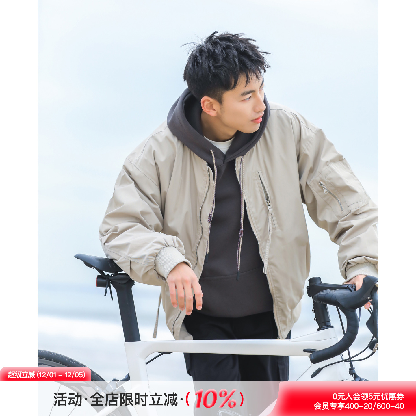 飞行员夹克棉服休闲棉袄夹棉外套