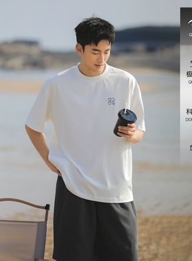 吕小虎ACTUP 2026夏季ins潮牌白色短袖男生T恤宽松基础通勤打底衫