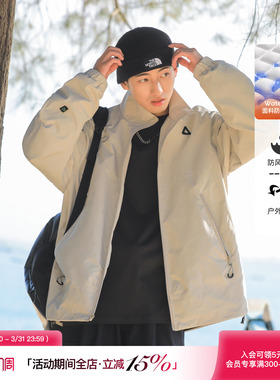 吕小虎户外立领教练夹克男士春季极简通勤休闲冲锋衣运动无帽外套